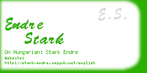 endre stark business card